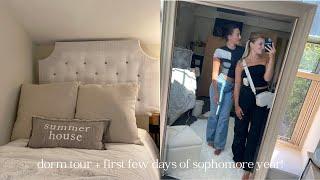 dorm tour + first few days of sophomore year at merrimack college!