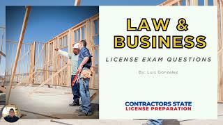 Contractors License Law Practice Exam Questions