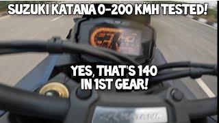 Suzuki Katana 0-100 & 0-200 kmh ACCELERATION | All Ride Modes Tested