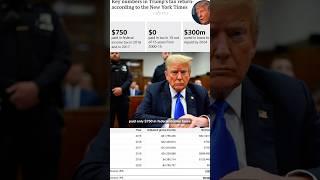 How Donald Trump paid $750 in taxes? #shorts #donaldtrump