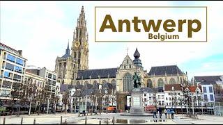 Antwerp Belgium - Walking in Antwerp - HDR walking tour - 4K HDR 60 fps