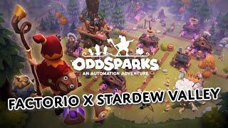 Oddsparks - A mix of Factorio and Stardew Valley - First 25 min and tips and tricks! #oddsparks