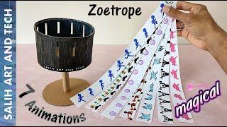 Zoetrope | How to make Zoetrope | Classic Paper Animation | Optical Illusion