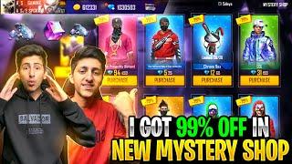 I Got 90% Off In Mystery Shop Wasting 10,000 Diamond Of My Brother  - Garena Free Fire