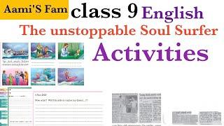 Class 9-English-The unstoppable soul surfer Activities