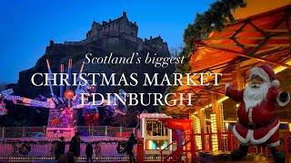 2024 | 4K | Scotland’s biggest Christmas market | Edinburgh | explore with me #christmas #uk #edin