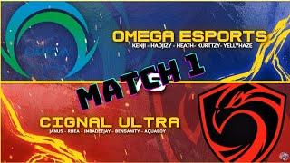 Cignal Ultra vs Omega Esport | Match 1 | MPL PH S7 Week 3 Day 1 | Mobile Legends PH