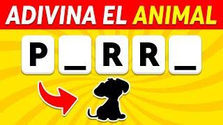 Adivina los Animales sin Vocales  | Animales Quiz | Fácil, Medio, Difícil, Imposible