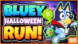  BLUEY SPOOKY PARTY  | Freeze Dance | The Floor is Lava | Run | Just Dance | Danny Go Noodles