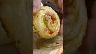 The perfect puff pastry appetizer rolled pizza buns #puffpastryrecipe #puffpastry #puffpastryrecipes