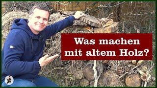 Was machen mit altem Brennholz?