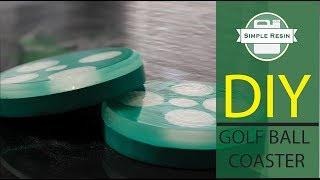 How to make resin coasters - DIY golf ball coaster