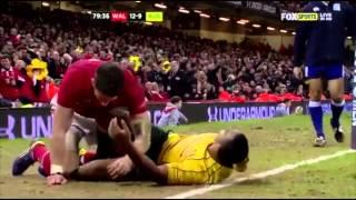 KURTLEY BEALE LAST MINUTE TRY V. WALES 2012