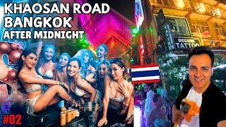 Khaosan Road after Midnight | Khaosan Road Nightlife Bangkok | Best hostel for solo travelers