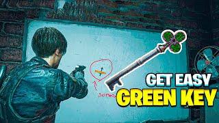 How To Get EASY Green Key - Resident Evil 2 Remake