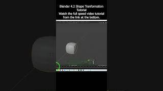 Blender 4.2 Shape Tranformation Tutorial #blender #shapekey #shrinkwrap #tutorial #3danimation