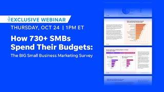 How 730+ SMB’s Spend Their Budgets : The Big Small Business Marketing Survey