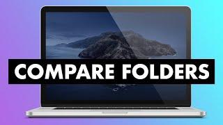 How to compare folders in mac using drag and drop