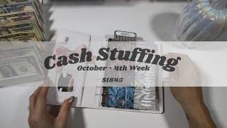 CASH STUFFING | $1845 | OCTOBER | WEEK 4 | THE BUDGET MOM INSPIRED