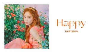 TAEYEON 태연 'Happy' Official Lyrics Eng