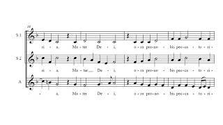 Ave Maria for 3 voices (Cantus Firmus) by S.D. Talley, Sung by Matthew J. Curtis