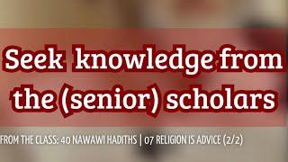 Seek knowledge from the scholars - Faris Al Hammadi