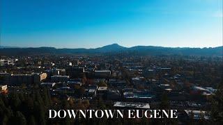 Downtown Eugene 4K Aerial Footage - PNW Drone Videography, Part 107 Certified Pilot Rhys Hawthorne