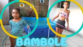 Super desafio com Bambolê na piscina