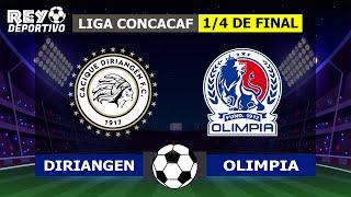 OLIMPIA GOLEA 4 - 0 AL DIRIANGEN - LIGA CONCACAF - 1/4 DE FINAL (IDA) | NARRACION REY DEPORTIVO