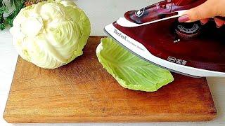 CABBAGE and STEAM IRON! You will thank Me for this! MUST TRY IT!