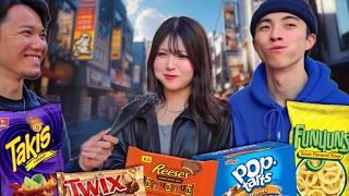 Japanese Try American Snacks For The First Time!