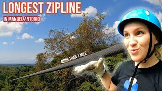 I Ride the LONGEST Zipline in Costa Rica | Things to do in Manuel Antonio, Costa Rica