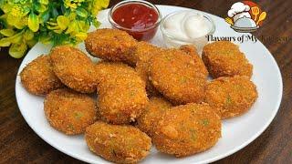 Crispy Cutlets Recipe | Easy SNACKS Potato Chicken Cutlets | सिर्फ़ 250 gm चिकन से बनाए कटलेट्स