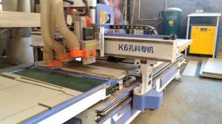 QUICK CNC -Boring head cnc router , 2 spindles ,with loading unloading device .