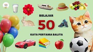 Learn to Talk for Babies and Toddlers | First 50 Words | Indonesian Children's Education | Easy