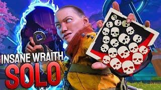 INSANE Wraith SOLO 24 KILLS and 5,145 Damage Apex Legends Gameplay