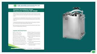 Autoclave Vertical | Square Design Microprocessor Controlled | STERILIZATION EQUIPMENT