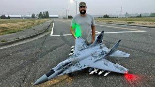 Freewing MiG-29 Fulcrum Digital Camo Twin 80mm EDF Jet DUSK FLIGHT TWO! ALMOST DIDNT MAKE THE LOOP!