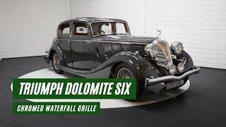 Triumph Dolomite Six Saloon | Extensively restored | Very rare | 1937 -VIDEO- www.ERclassics.com