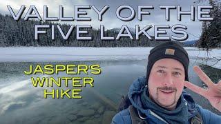 Jasper's Amazing Winter Hiking Trail: Valley of the Five Lakes