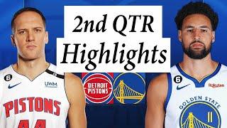 Detroit Pistons vs. Golden State Warriors Full Highlights 2nd QTR | Jan 4 | 2022-2023 NBA Season