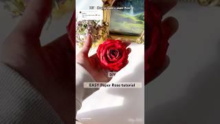 How to make a Rose using paper | DIY Paper rose tutorial