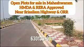 Gated Community Villa Open Plots in Maheshwaram Near Srisialam Highway Hyderabad