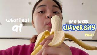 What I eat in a week at University (part 1) || grandtastic