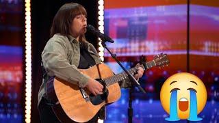 Very Emotional Song: Stephanie Rainey sings Original "Please Don't Go" | Auditions | AGT 2024