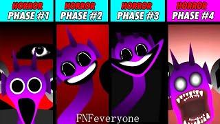 Horror All Version: Phase 1 Vs Phase 2 Vs Phase 3 Vs Phase 4 in Incredibox Sprunki!!