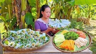 "Recipe and Process of Making Handmade Pho Rolls Sold in the Market | Trieu Mai Huong".