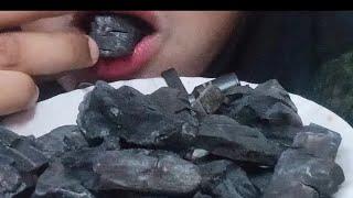 #charcoal eating girl with big bit  c###