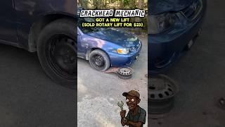 Crackhead Mechanic Gets New Lift #shorts