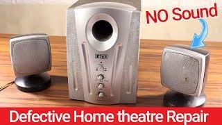 Home theatre Speaker Problem Fix | No Sound On Right Speaker | How To Repair Home Theatre ?